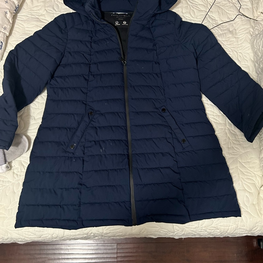 Nautica Blue Quilted Jacket